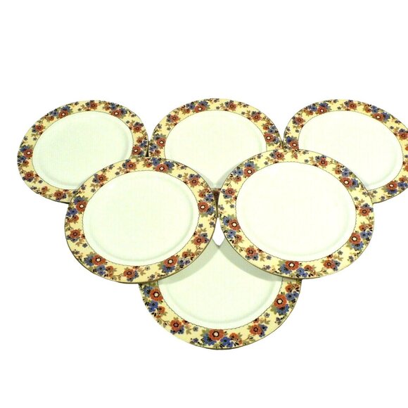 Plates Aynsley Floral 6-piece set made in England - Picture 7 of 12
